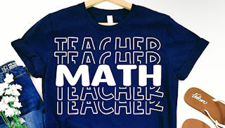 Math Teacher Tee
