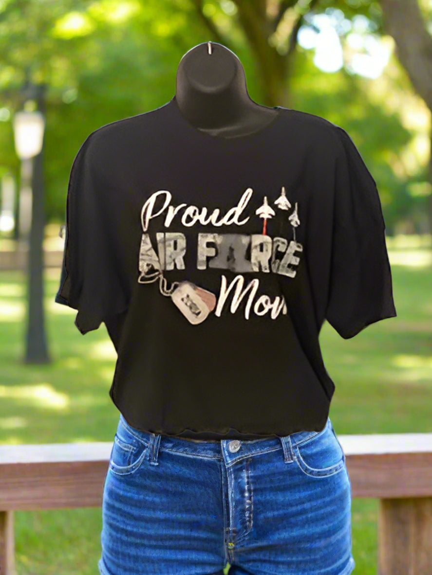 Air Force Tee with Dog Tag