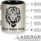 11oz Round Ceramic Coffee Mug, Grad Cap, Personalized Engraving Included