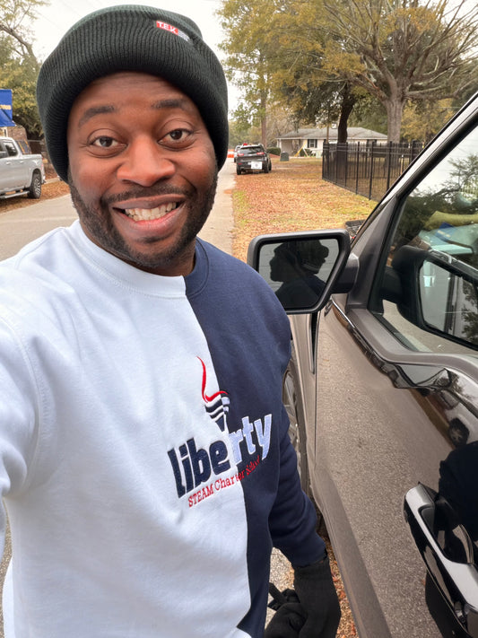 School Spirit Two-Tone Sweatshirt