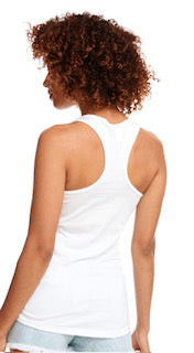 Ladies Razor Back Tank Top with Logo