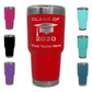 LaserGram 30oz Tumbler Mug, Grad Cap  Personalized Engraving Included