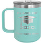 15oz Vacuum Insulated Coffee Mug, Grad Cap Personalized Engraving Included