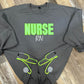 Nurse Sweatshirt with Side Split Stethescope