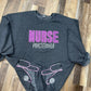 Nurse Sweatshirt with Side Split Stethescope