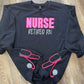 Nurse Sweatshirt with Side Split Stethescope