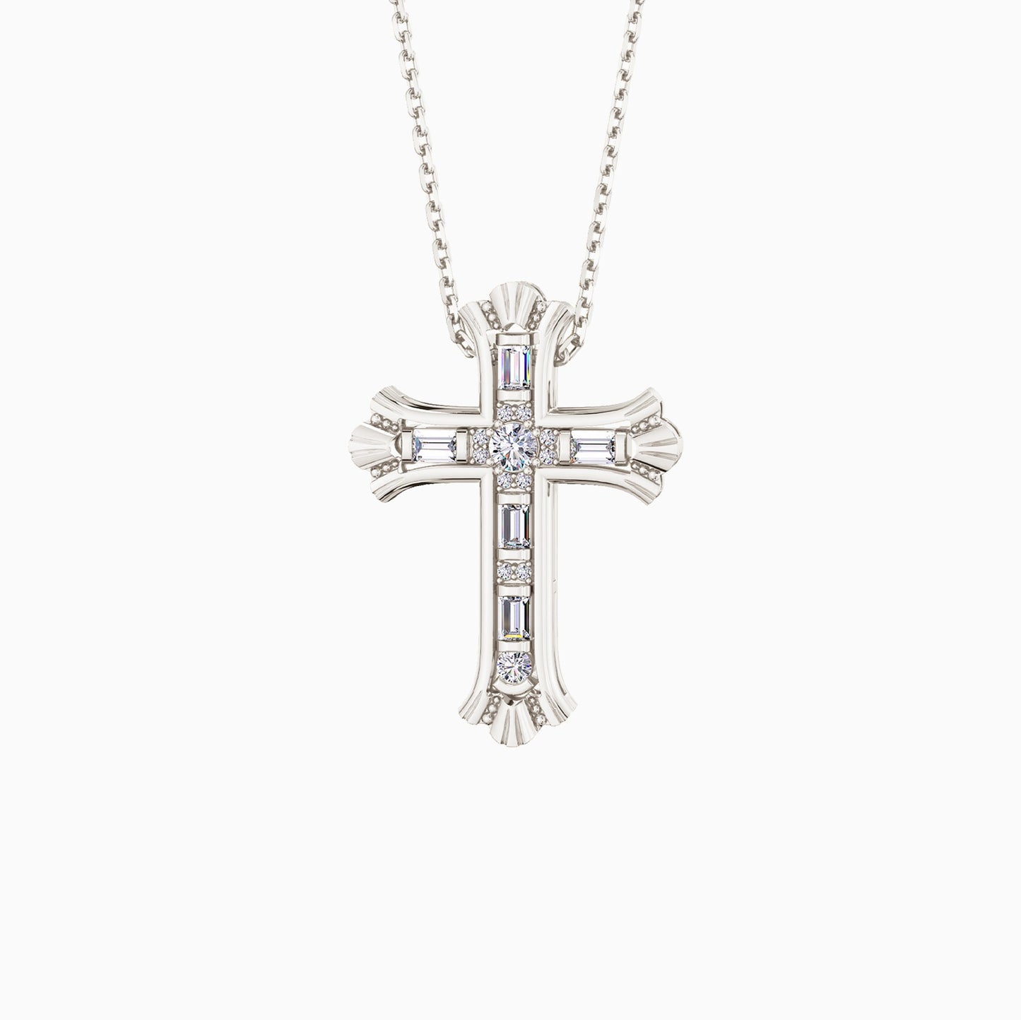 Versatile Cross Duo Set Pendant Necklace