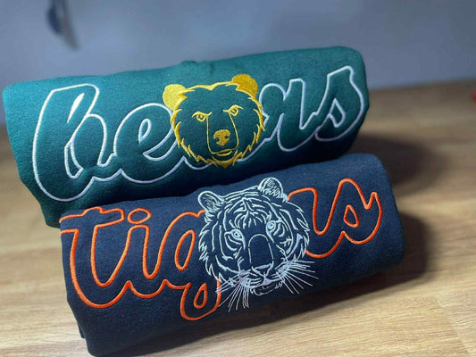 Mascot Embroidered CrewNecks