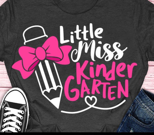 "Little Miss Kindergarten" Tee